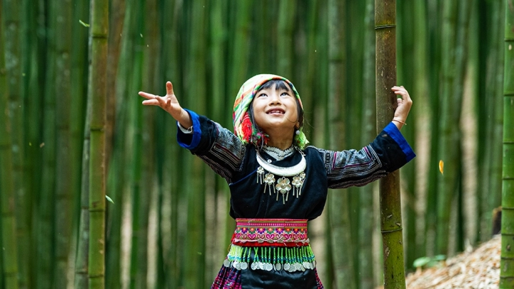 Hmong Baby In Mu Cang Chai Portrait